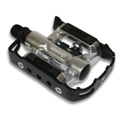 Vavert Combination Pedal 9/16 Thread cr-mo axle - Silver/Black 