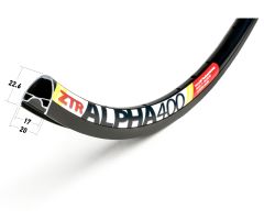 NoTubes ZTR Alpha 400 Disc Rims - All Black
