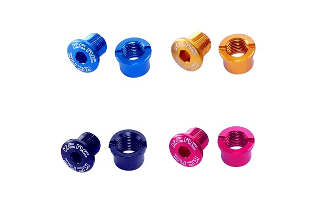 KCNC Color 7075AL Single Chainring  Bolts For Road Bikes Gold 